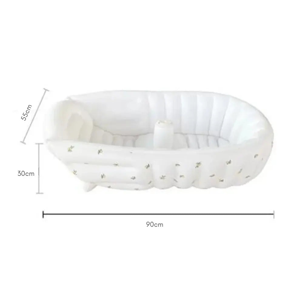 Aufblasbare Babybadewanne mit Tiermotiv – ideal für Zuhause, Balkon & Reisen