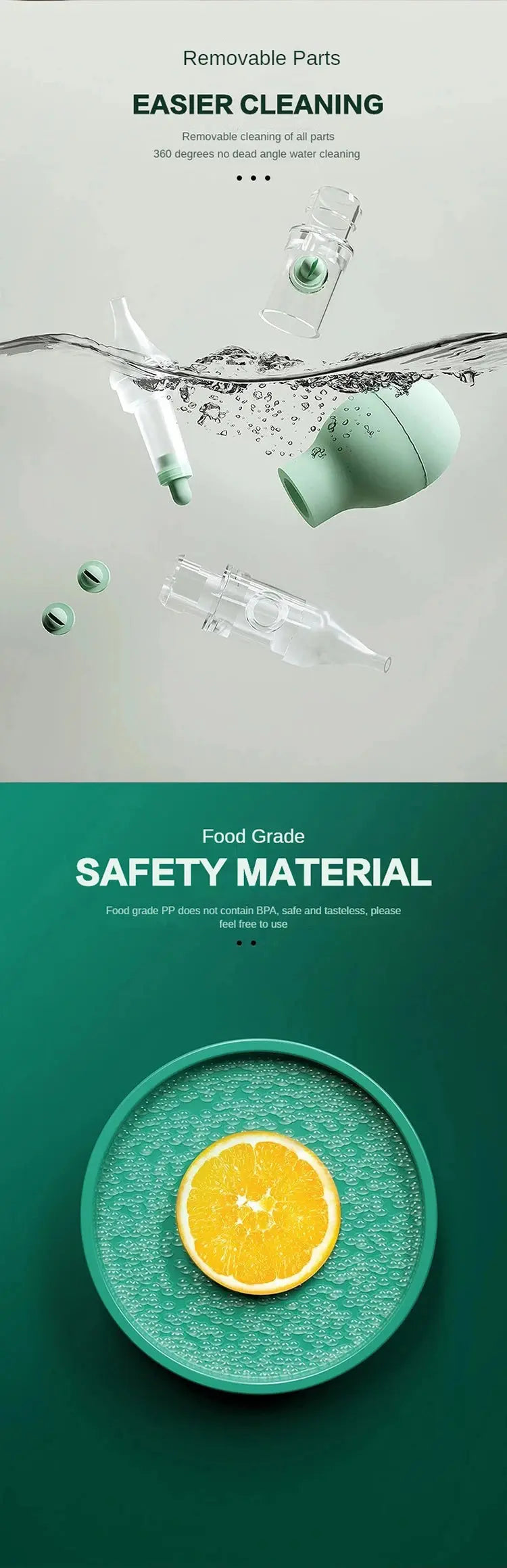 Silikon-Nasensauger für Babys – sanfte Vakuumreinigung ab der Geburt