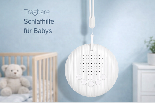 White Noise Schlafhilfe für Babys – 10 Klänge, Timer & USB-Akku für ruhige Nächte