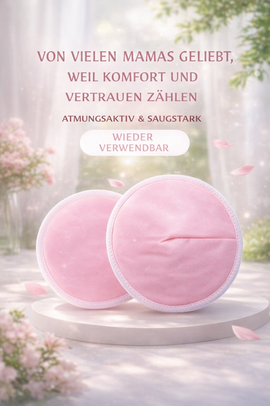 Bambus-Viskose Stilleinlagen – 2er Set, Weich, Saugstark und Waschbar