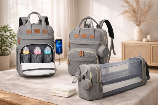 Multifunktionaler Wickelrucksack – Rucksack, Wickeltasche & Reisebett