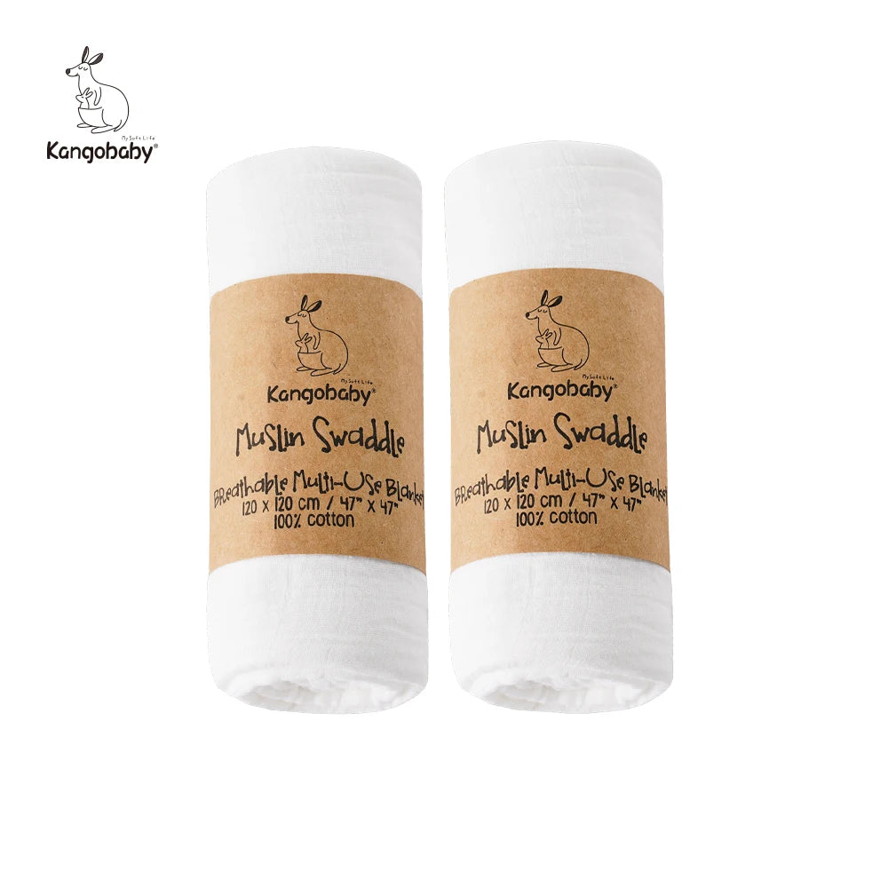 Mulltücher im 2er-Set aus Baumwolle – vielseitig als Pucktuch, Decke oder Spucktuch