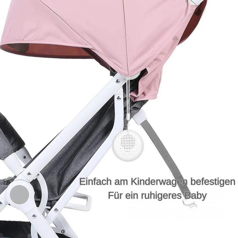 White Noise Schlafhilfe für Babys – 10 Klänge, Timer & USB-Akku für ruhige Nächte