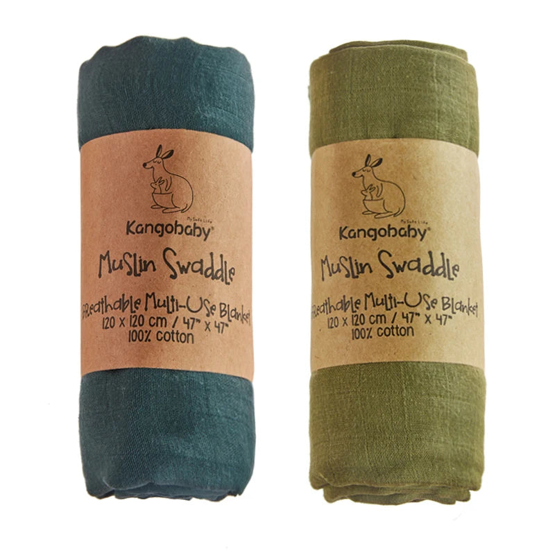 Mulltücher im 2er-Set aus Baumwolle – vielseitig als Pucktuch, Decke oder Spucktuch