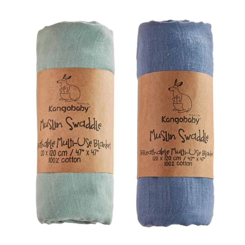 Mulltücher im 2er-Set aus Baumwolle – vielseitig als Pucktuch, Decke oder Spucktuch