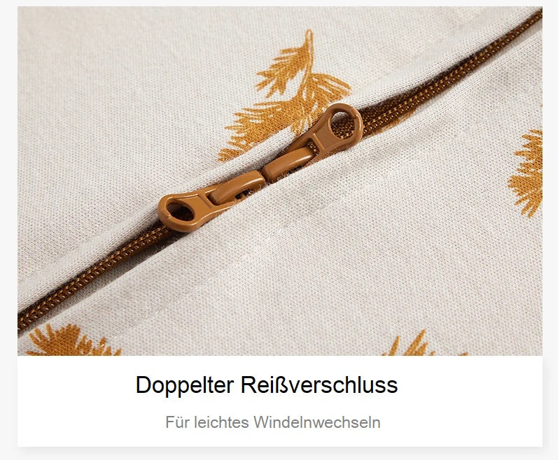 Sommerschlafsack mit Beinen aus Baumwolle – leicht, atmungsaktiv & ideal für warme Nächte