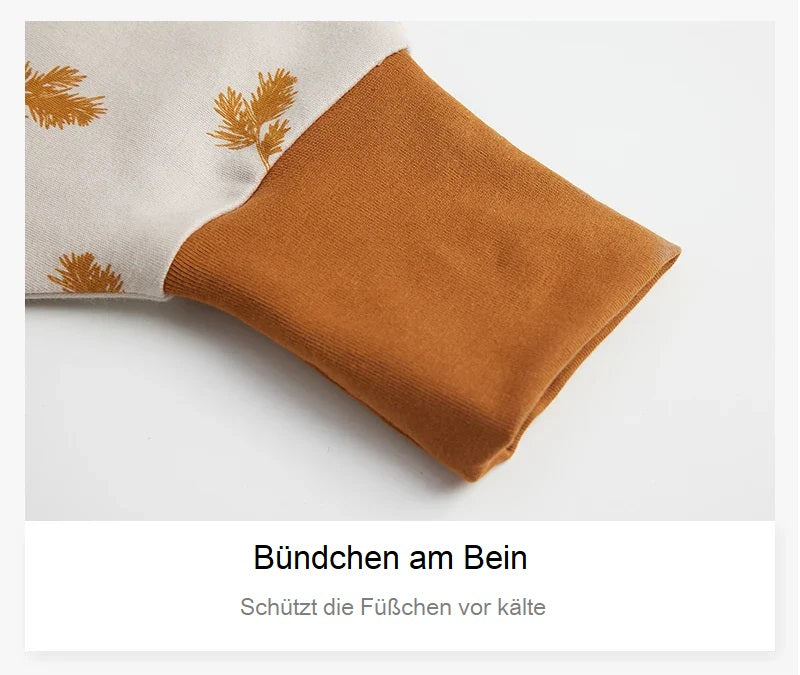 Sommerschlafsack mit Beinen aus Baumwolle – leicht, atmungsaktiv & ideal für warme Nächte