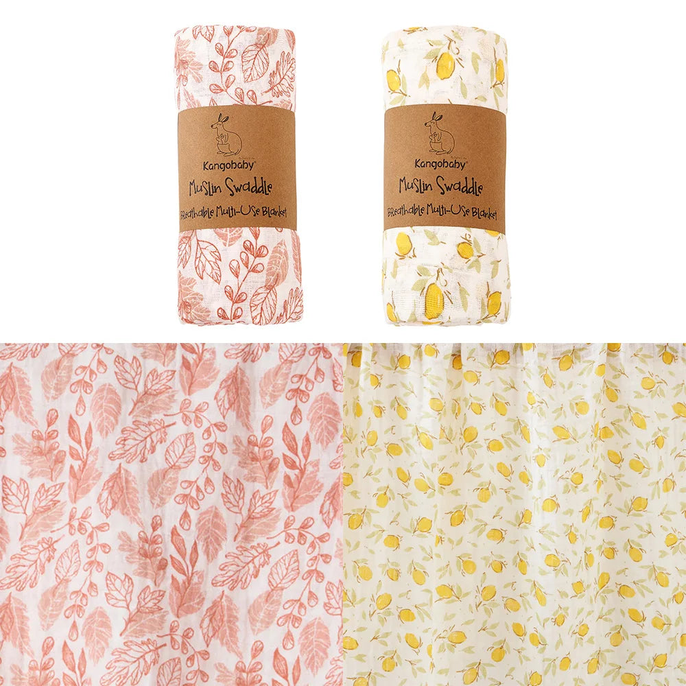 Mulltücher im 2er-Set aus Baumwolle – vielseitig als Pucktuch, Decke oder Spucktuch