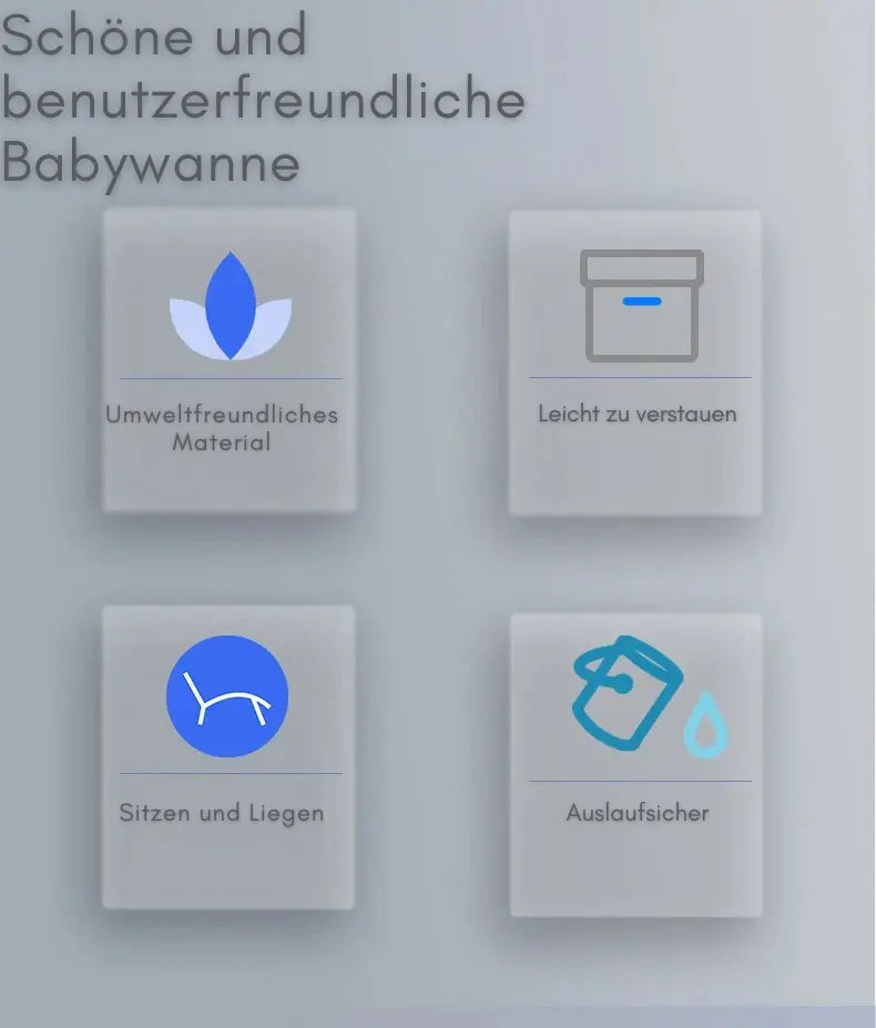 Aufblasbare Babybadewanne mit Tiermotiv – ideal für Zuhause, Balkon & Reisen