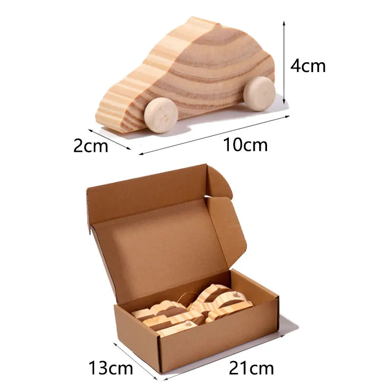 Holzauto-Bastelset für Kinder – kreativ gestalten & spielerisch die Motorik fördern