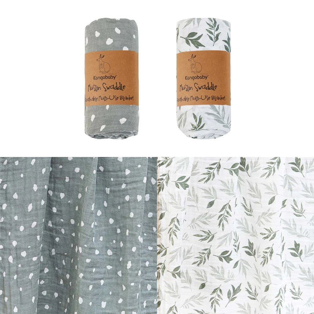 Mulltücher im 2er-Set aus Baumwolle – vielseitig als Pucktuch, Decke oder Spucktuch